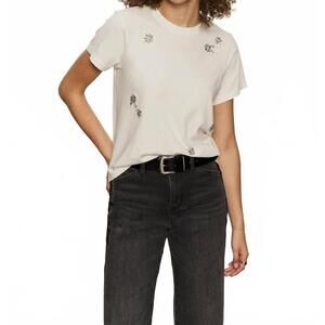 NEW SANCTUARY lydia embellished tee in white